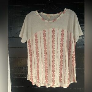 NWT Hem & Thread baseball contrast tee size Medium